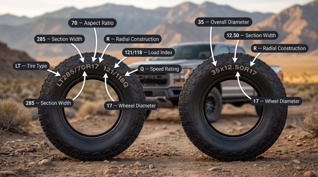 Flotation VS Metric Tire Sizes