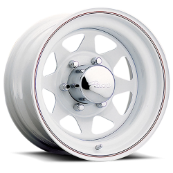 Pacer White Spoke 15x5