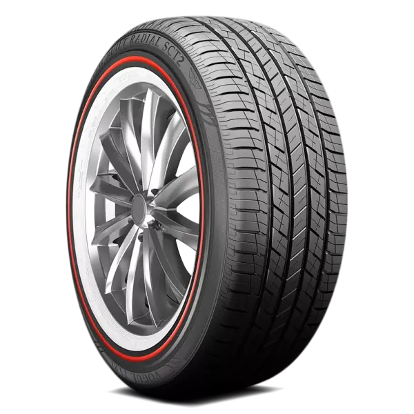 285/45R22 XL Vogue Custom Built Radial SCT2 Red Stripe 21V
